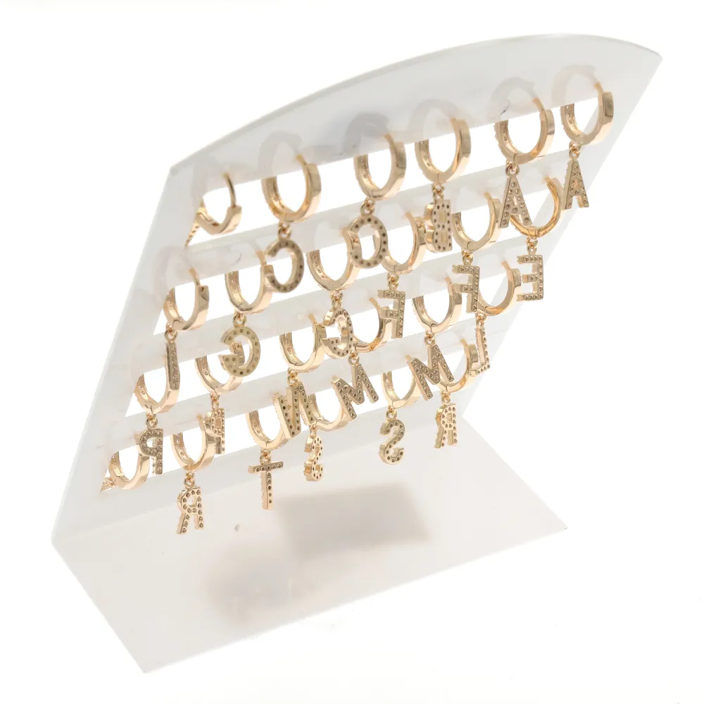 OPM-Cerchi Zirconia a Scalare 5753- 12Paia Orecchini - OPM-109-178 (Argento)