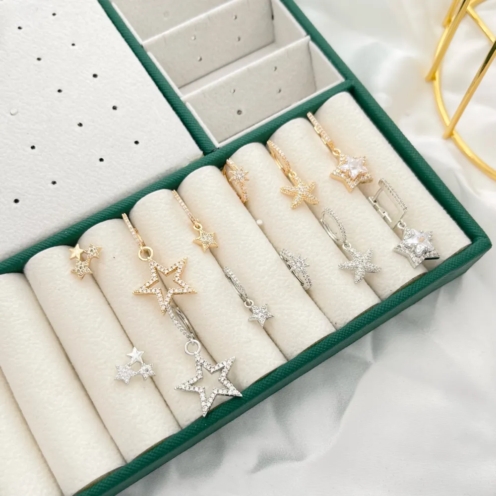 Stella-Set 6Pz Orecchini con Zirconia - OPM-109-L32