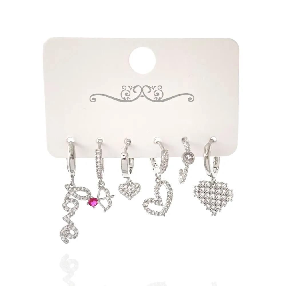 Love Cuore-Set 6pz Orecchini - OPM-520-L40
