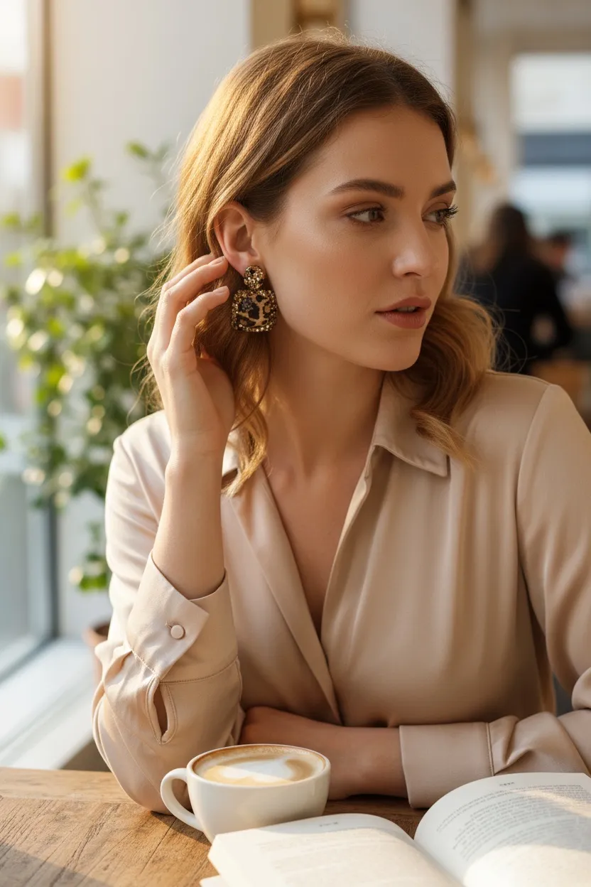 [OR-732-456] Quadrato con Strass-Orecchini in Acciaio - OR-732-456