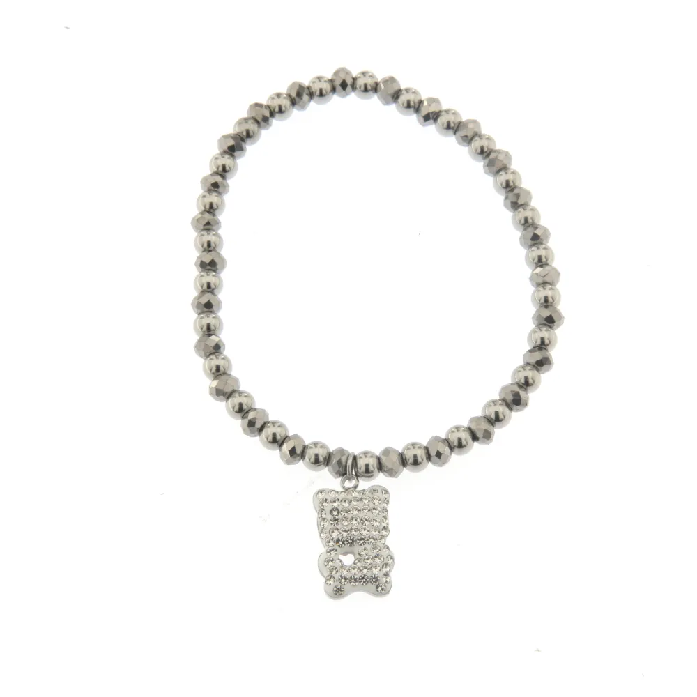 [Orsetto - Bracciale Elastico Acciaio] Bracciale Elastico in Acciaio - Orsetto - Bracciale Elastico Acciaio