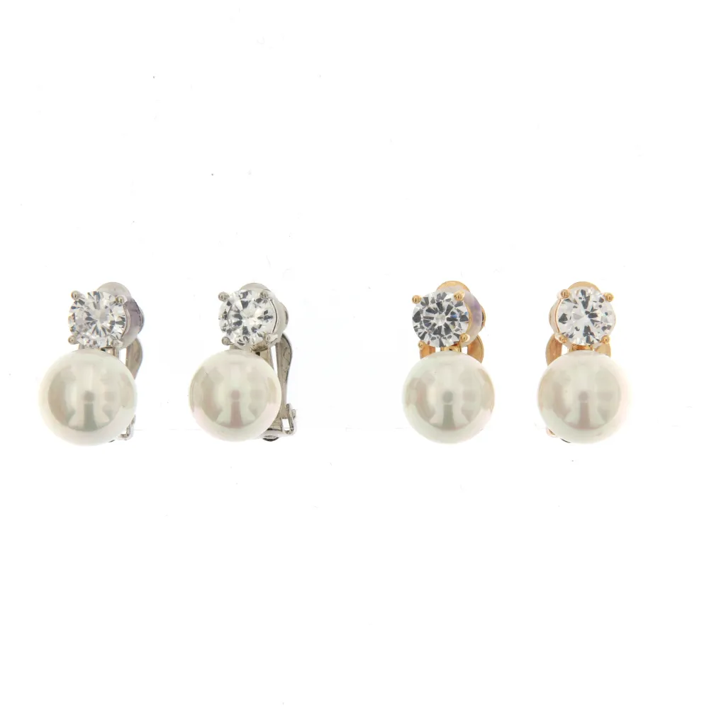P.luce Perla 10 mm 3002 - Orecchini a Clip - P.luce Perla 10 mm 3002 - Orecchini a Clip