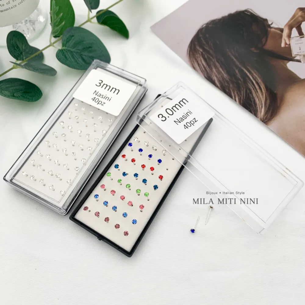 Nasini Punto Luce 3.0mm-Orecchini per Naso - PCA-135-415 (Argento)