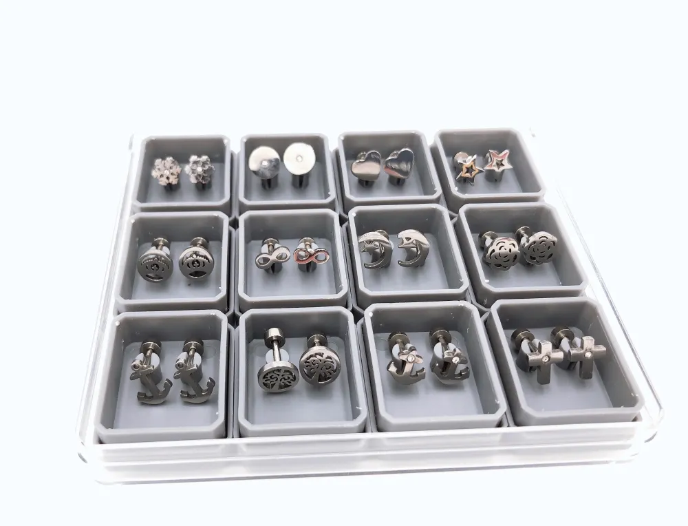 [PCA4056-Misto-Orecchini  in Acciaio] Misto 4056 - in Acciaio - PCA4056-Misto-Orecchini  in Acciaio