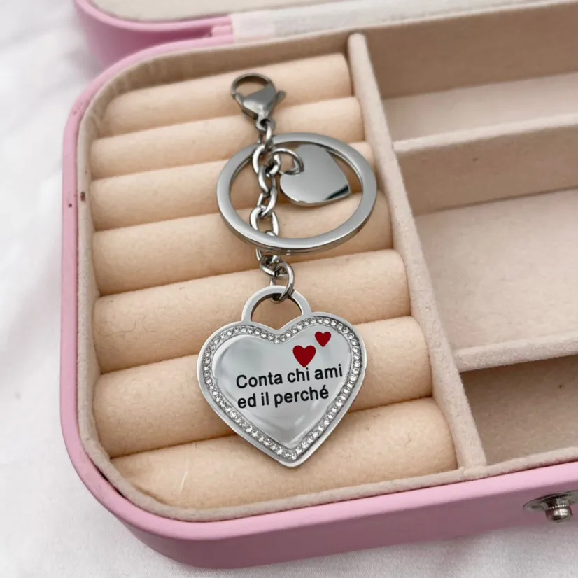 Conta chi ami ed il Perché - Portachiavi in Acciaio - PKA-413-068
