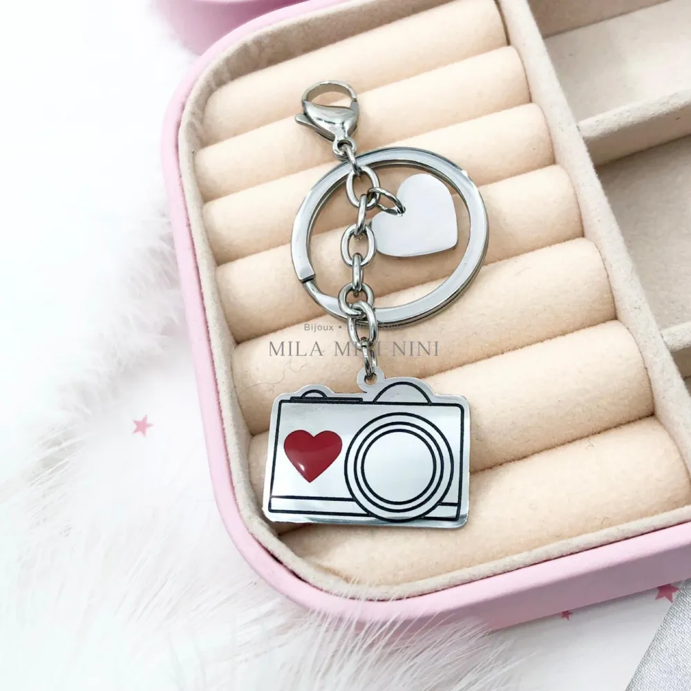 Fotocamera - Portachiave in Acciaio - PKA-413-101