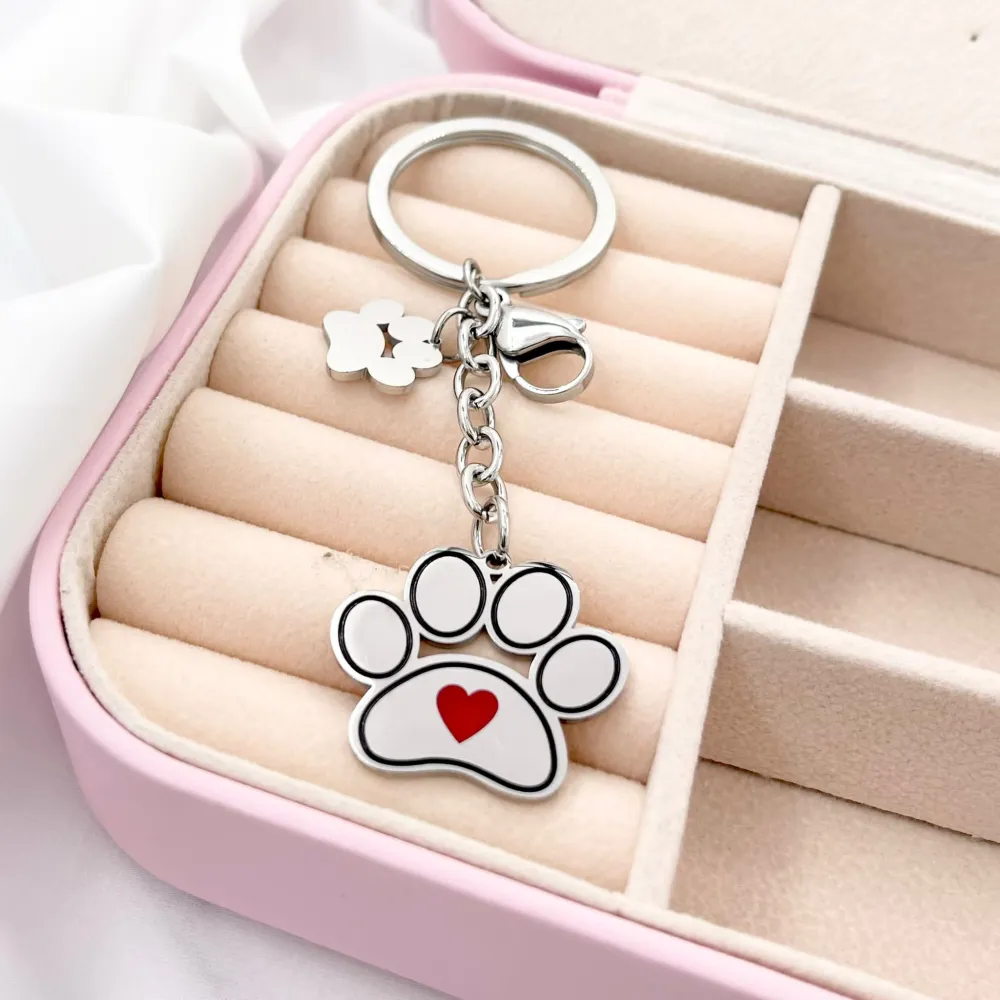 Zampa - Portachiavi in Acciaio - PKA-413-95a