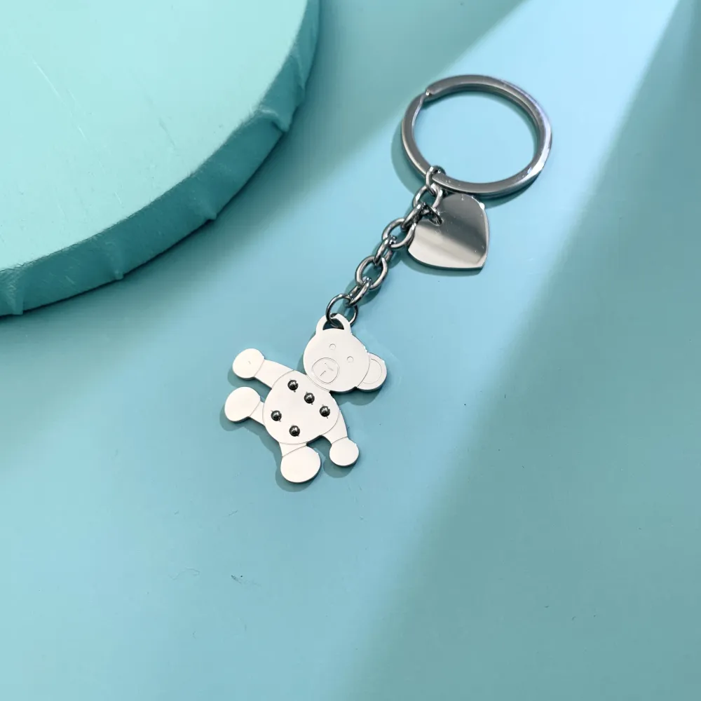 PKA74795-Orsetto- Portachiavi in Acciaio - PKA413-573