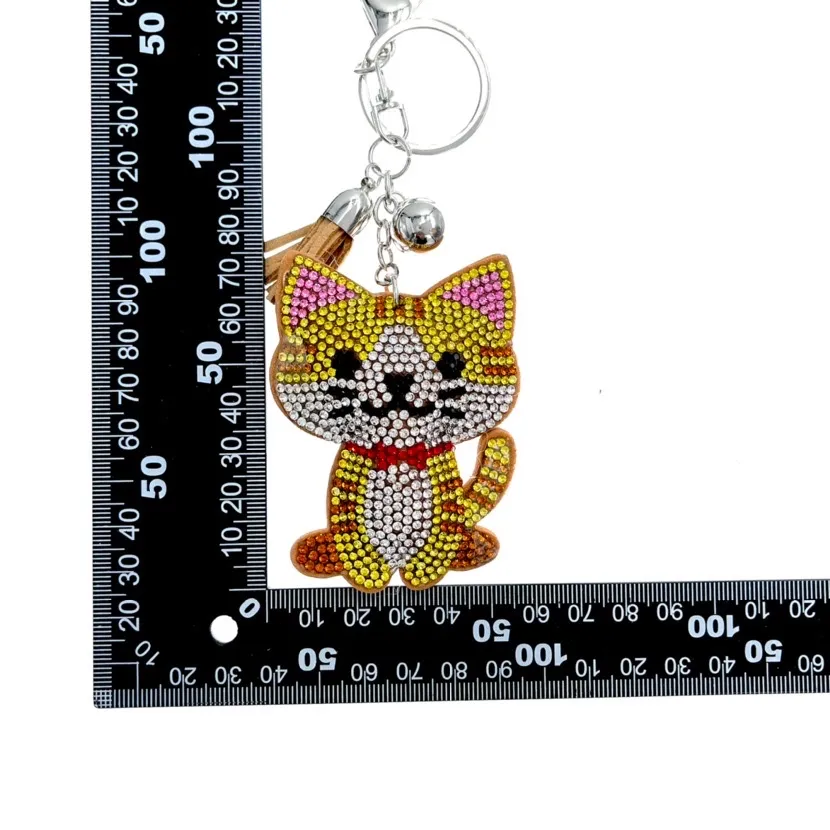 Mix Animali-Portachiavi Similpelle e Strass - PKM-146-151