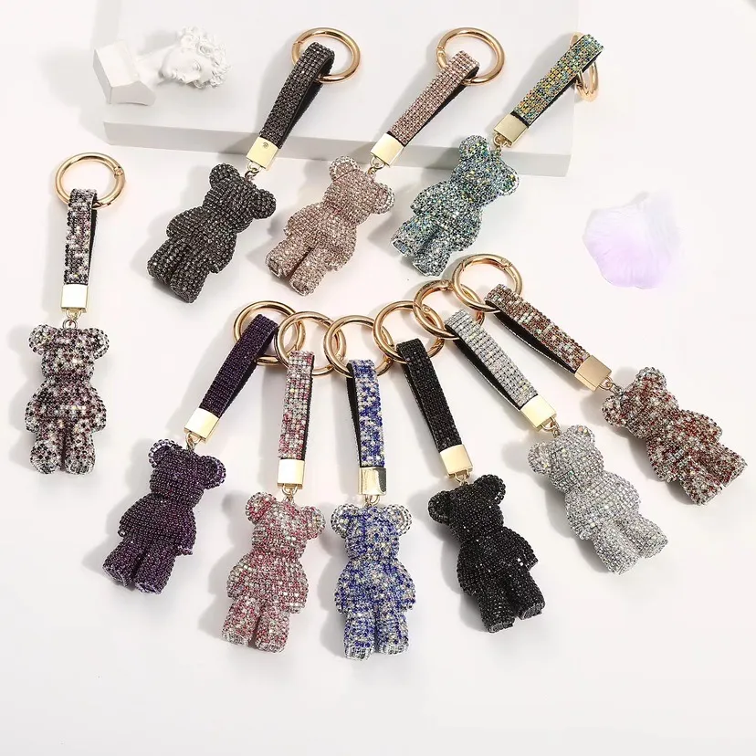 Orsetto con Strass-Portachiavi Moda - PKM-706-03 (MIX)