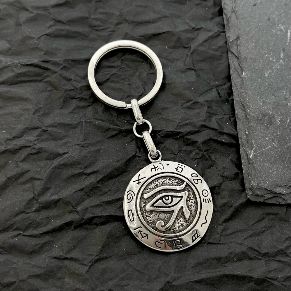 Occhio-Portachiavi da Uomo in Acciaio - PKU-432-74