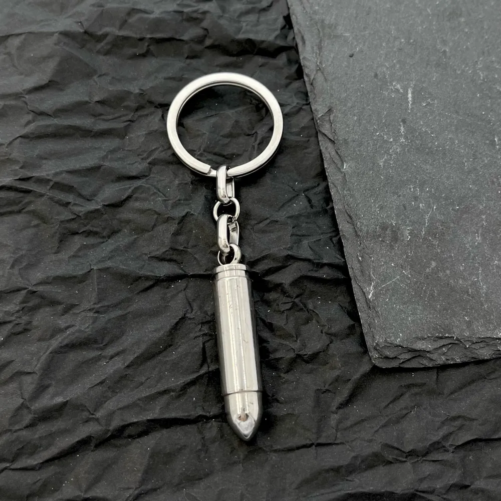 proiettile-Portachiavi da Uomo in Acciaio - PKU-432-81