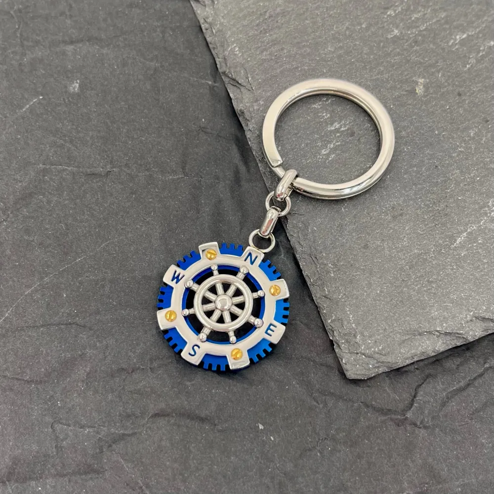 Bussola-Portachiavi da Uomo in Acciaio - PKU-600-H299