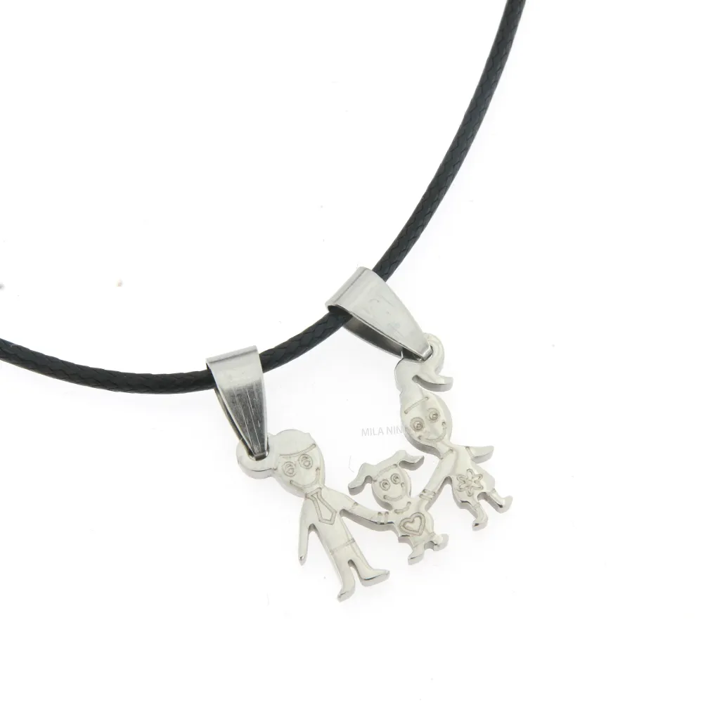 Papà mamma e figlia - Collana Corta Unisex - Papà mamma e figlia - Collana Corta Unisex