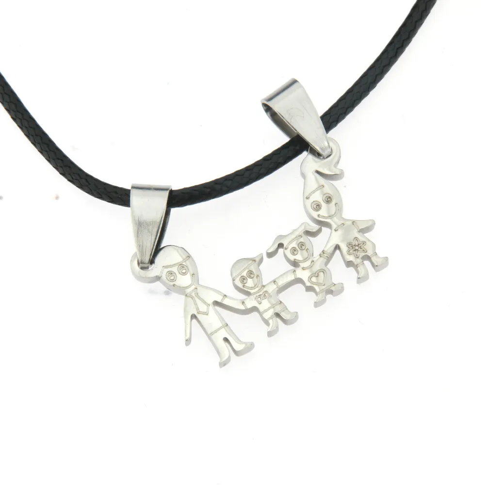 [Papà mamma figlia e figlio - Collana Corta Unisex] Papà mamma figlia e figlio - Collana Corta Unisex - Papà mamma figlia e figlio - Collana Corta Unisex