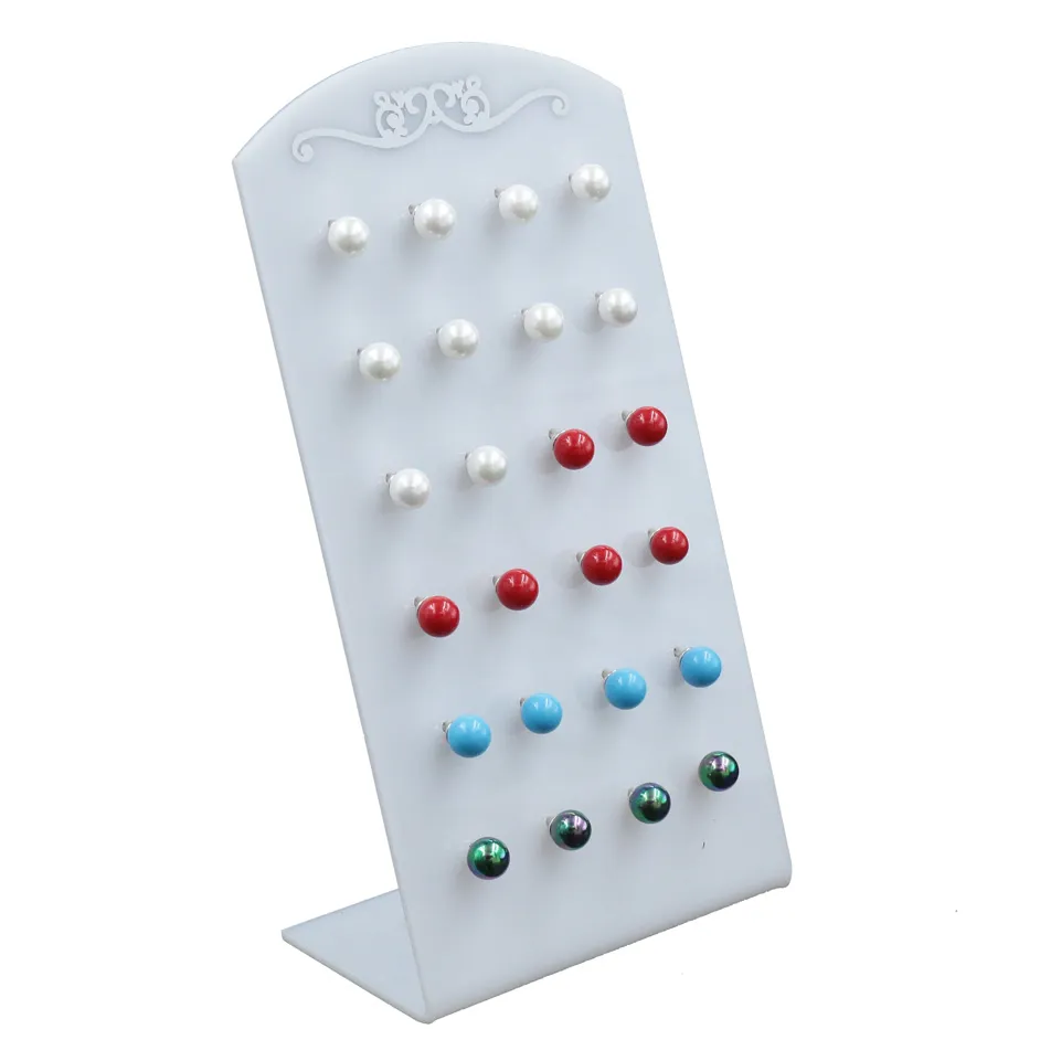 [Perla Colorato 6 cm XP - Orecchini (Conf. 12 Paia)] Orecchini In Lega e Perla di Conchiglia (Conf. 12 Paia) - Perla Colorato 6 cm XP - Orecchini (Conf. 12 Paia)