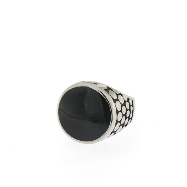 Pietra Tonda - Anello da Uomo - Pietra Tonda - Anello da Uomo