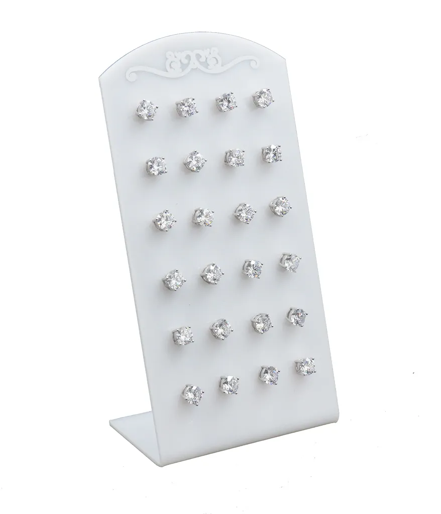 Orecchini a lobo in Lega e Zirconi (Conf. da 12 paia) - Punto luce 6 cm 4 Griffe XP - Orecchini (Conf. 12 Paia)