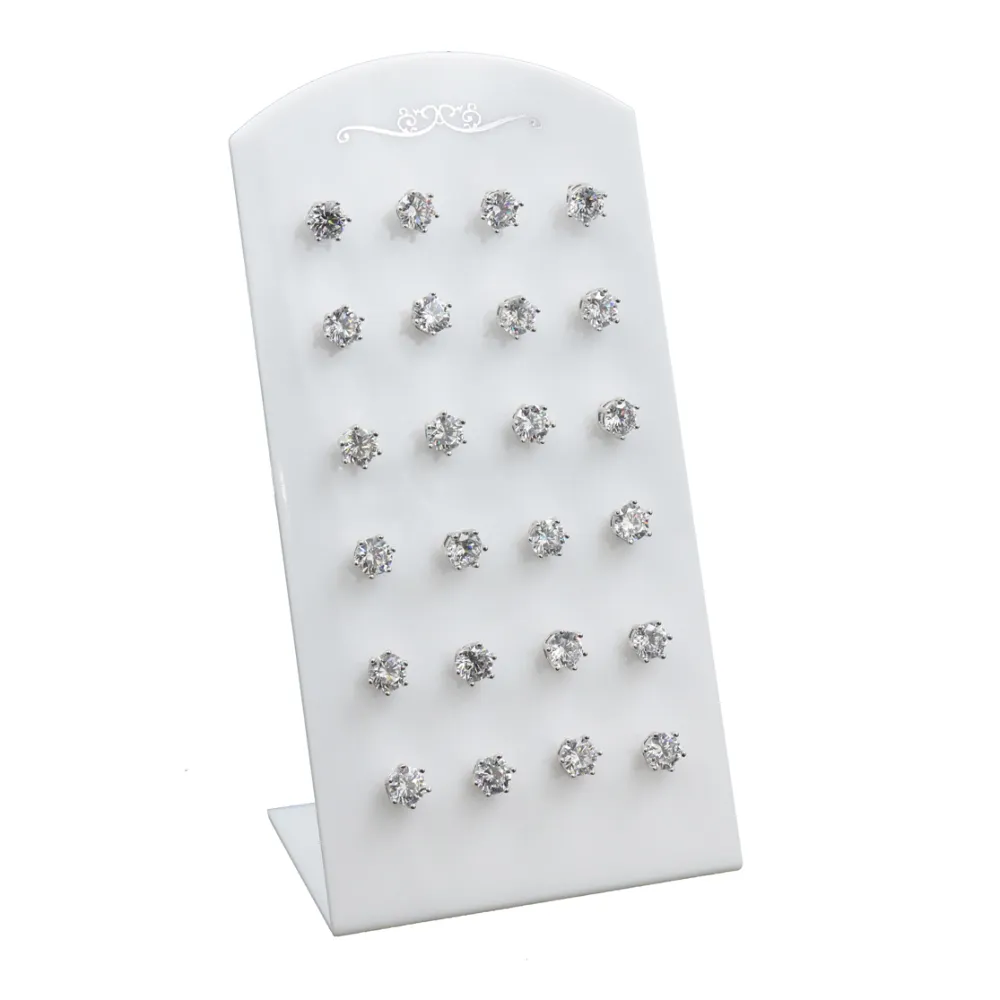 Orecchini a lobo in Lega e Zirconi (Conf. da 17 paia) - Punto luce 6 cm 6 Griffe XP - Orecchini (Conf. 12 Paia)