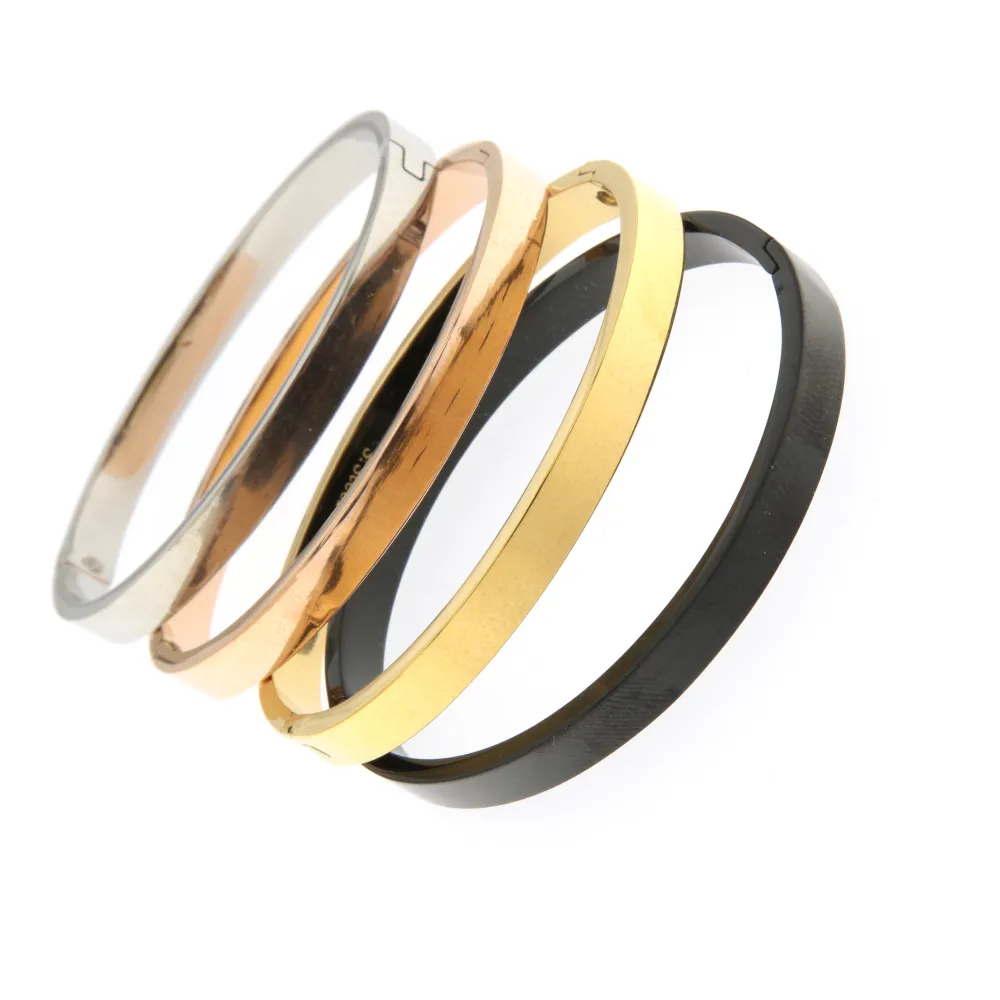 SBAR Liscio 1461 - Bracciale Rigido Acciaio - SBAR Liscio 1461 - Bracciale Rigido Acciaio