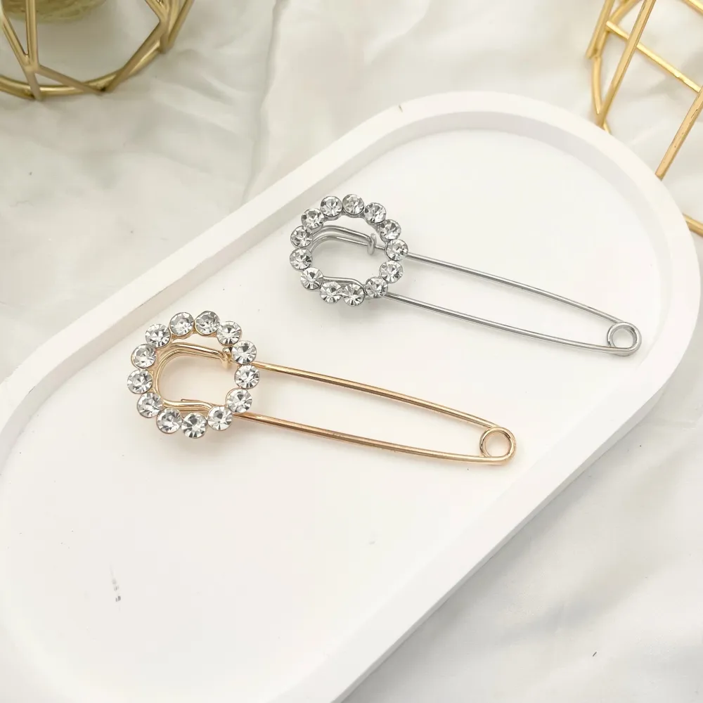 Cerchio con Strass-Spilla da Balia in Metallo - SPM-312-359