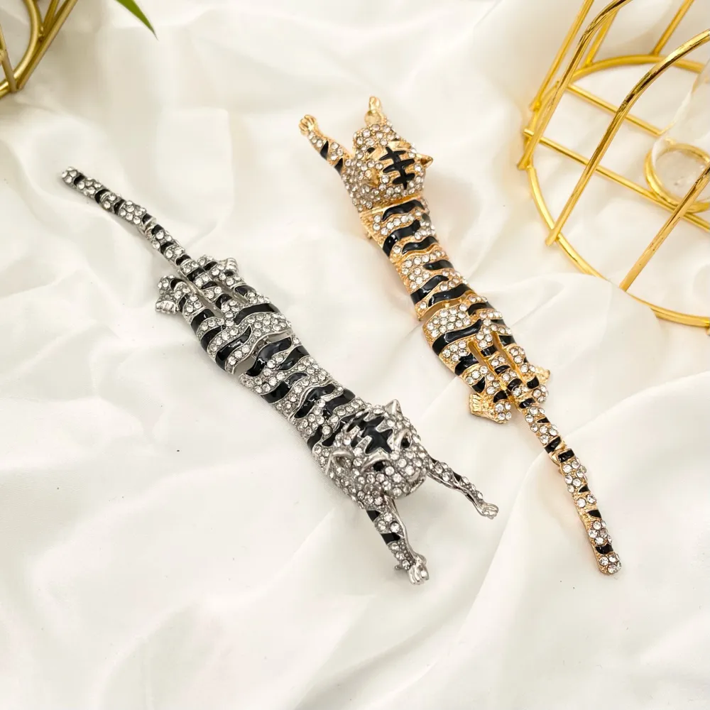 Tigre-Spilla in Metallo - SPM-312-366 (Argento)