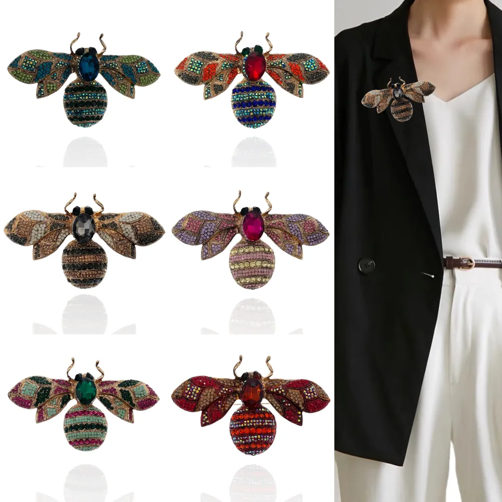 Spilla Grossa con Pietre Colorate - SPM-321-125 Ape Grande