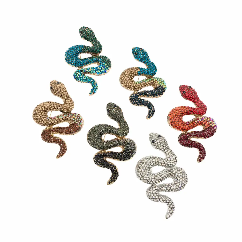 SPM6471-Serpente - Spilla Grossa - SPM-321-151 (Bianco)