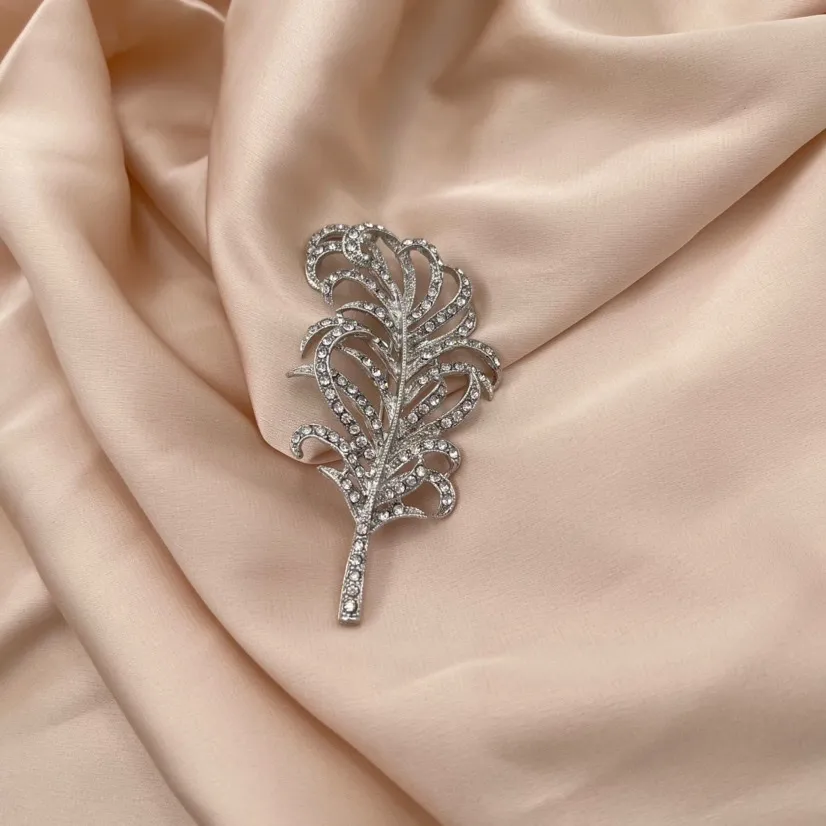 Piuma-Spilla in Metallo - SPM-321-222