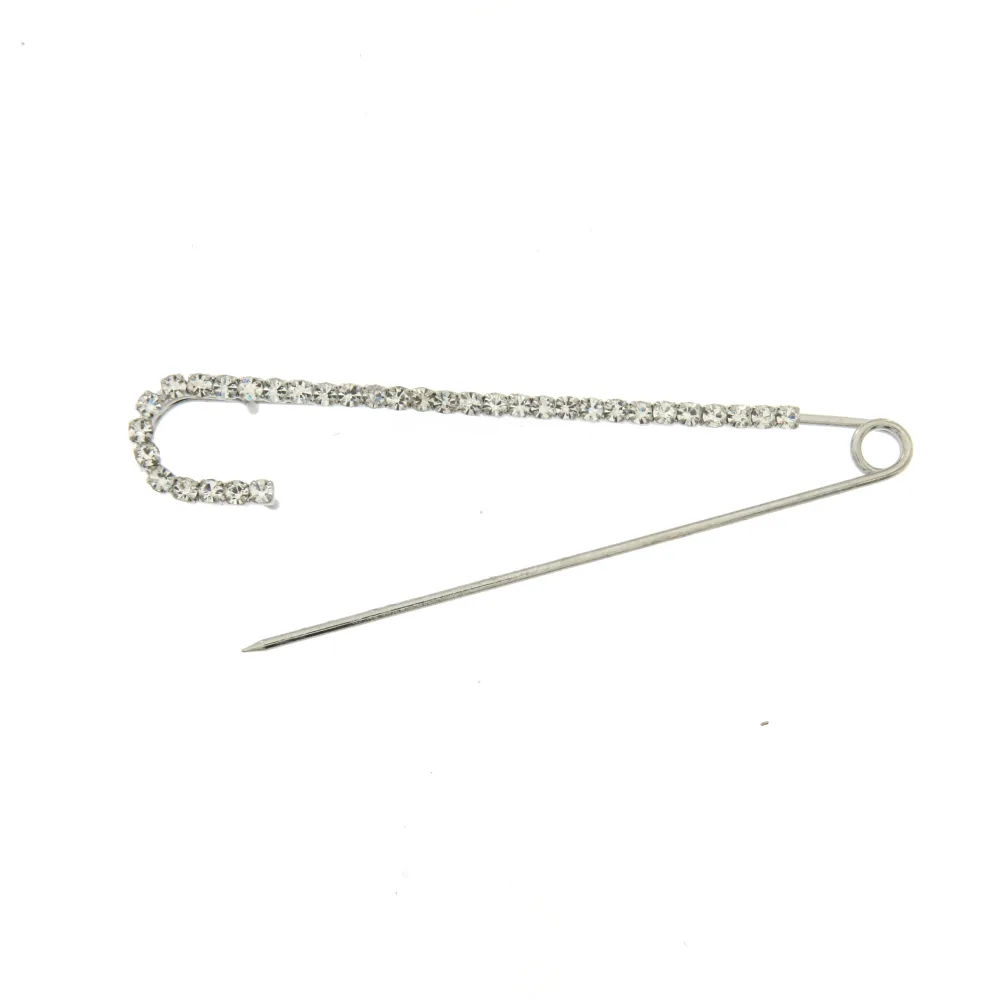 SP-Strass 5561- Spilla da Balia 10 cm - SPM-321-241 (Argento)