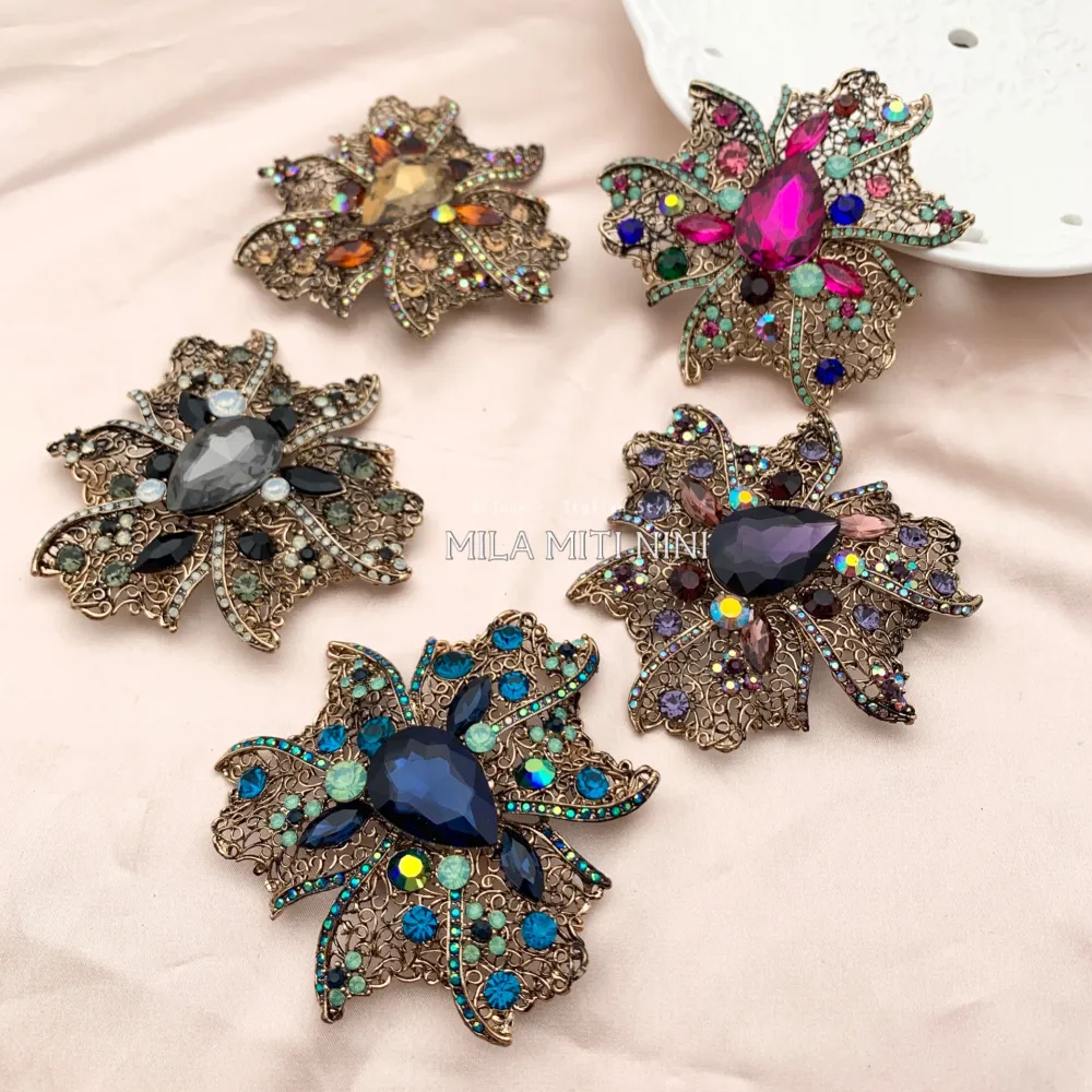 SPM312-169-Fiore-Spilla Grossa - SPM-321-263 (Viola)