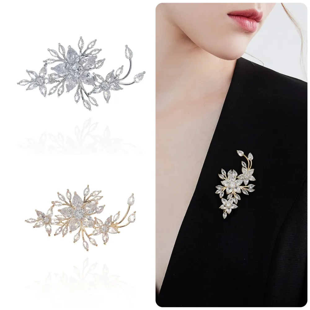 Fantasia Fiore-Spilla con Zirconia - SPM-506-182