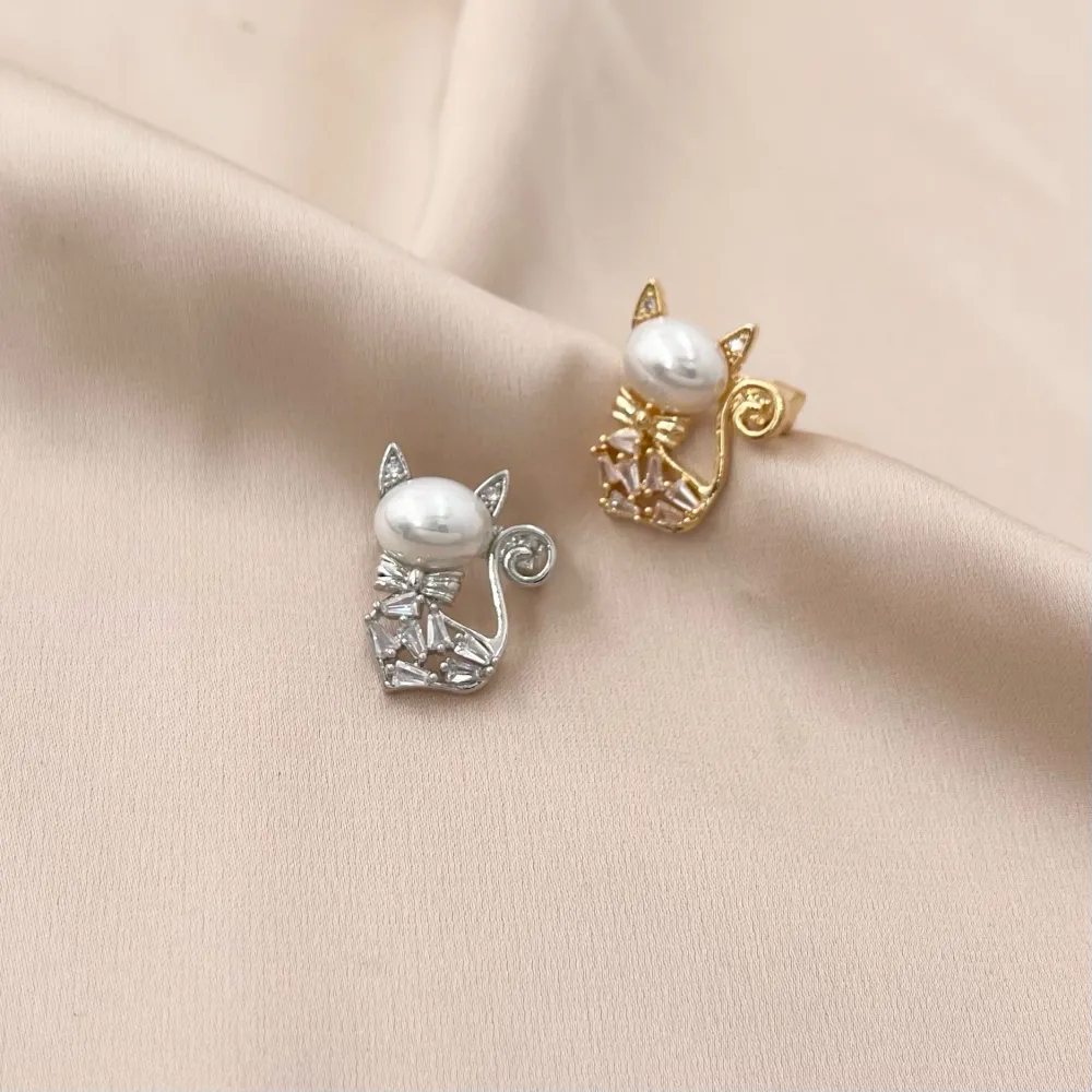 Gatto-Spilla Piccola con Zirconia - SPM-506-196