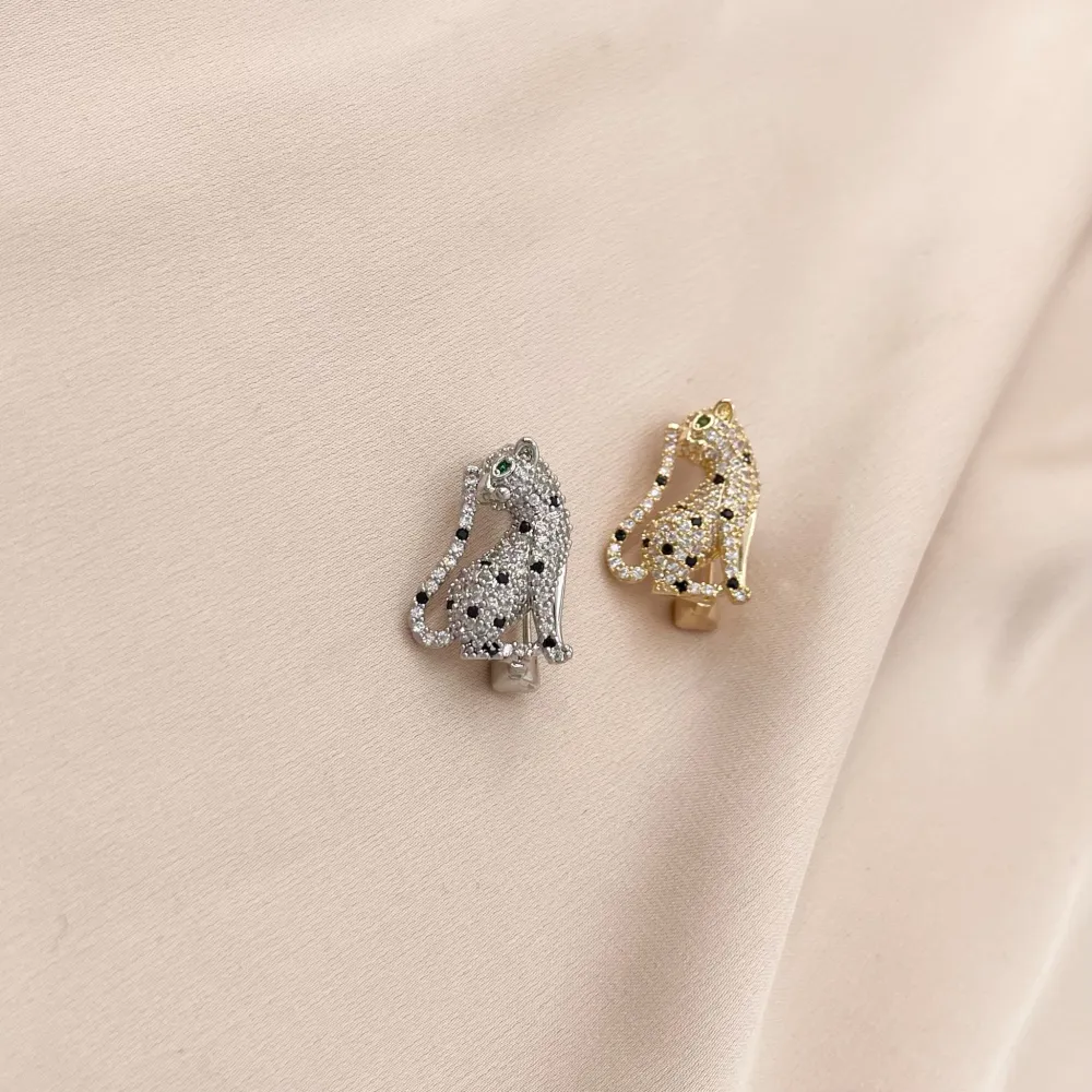 Pantera-Spilla Piccola con Zirconia - SPM-506-204 Pantera