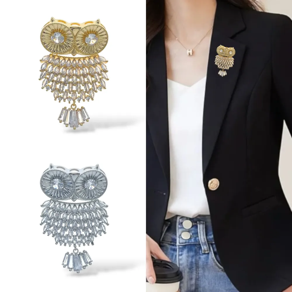 Gufo-Spilla con Zirconia - SPM-506-278 (Argento)