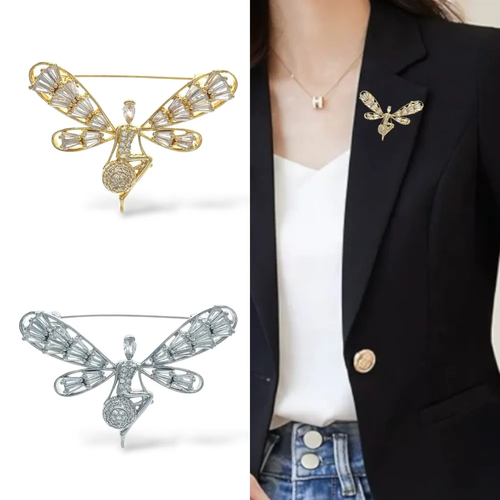 Befana-Spilla con Zirconia - SPM-506-279 (Argento)