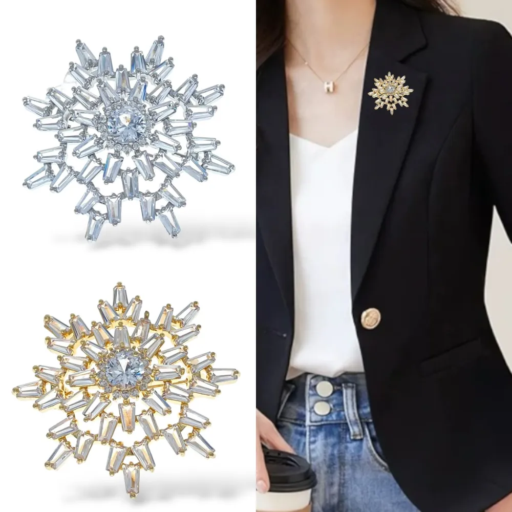 Fiocco di Neve-Spilla con Zirconia - SPM-506-287 (Argento)