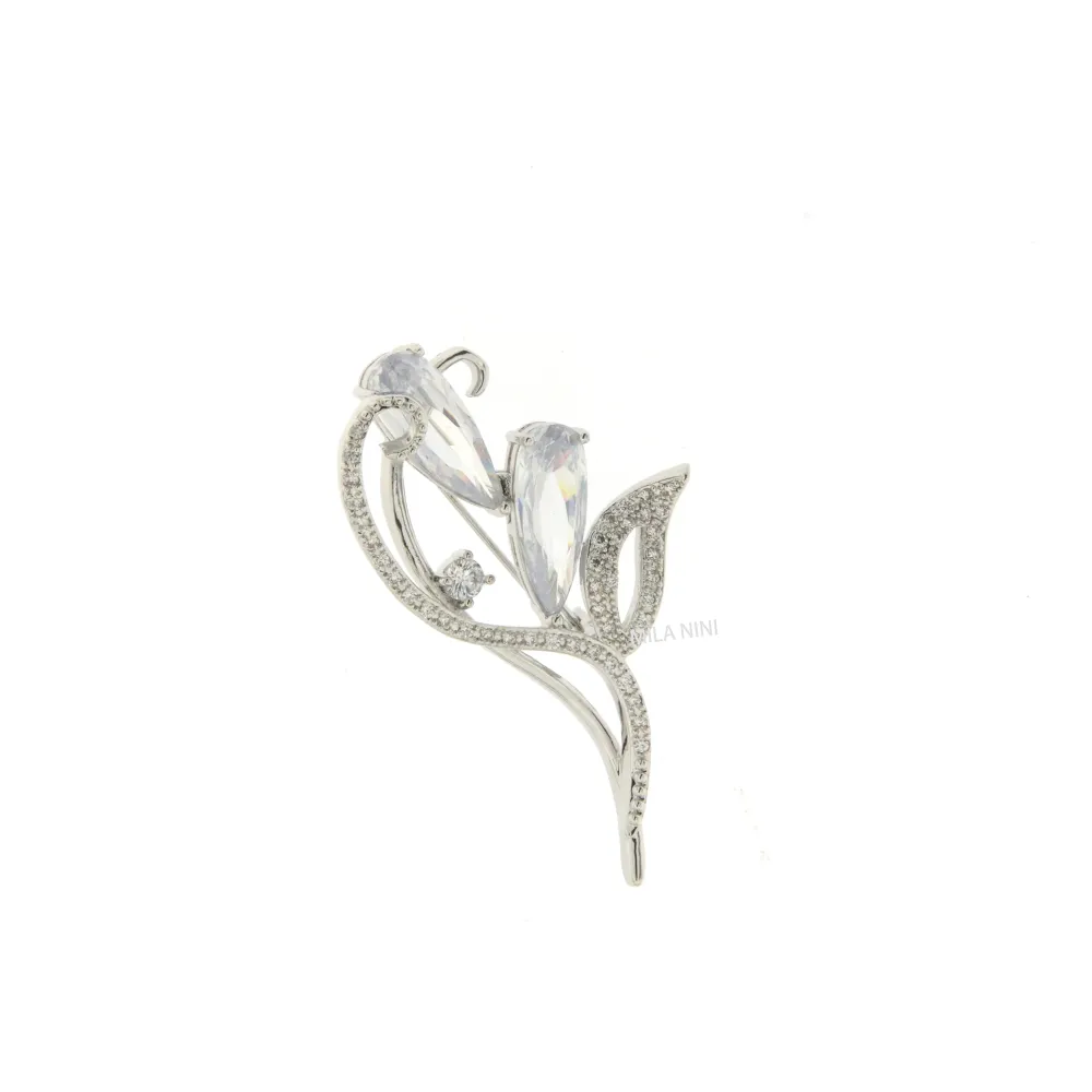 Spilla Con Zirconi - SPM-523-24