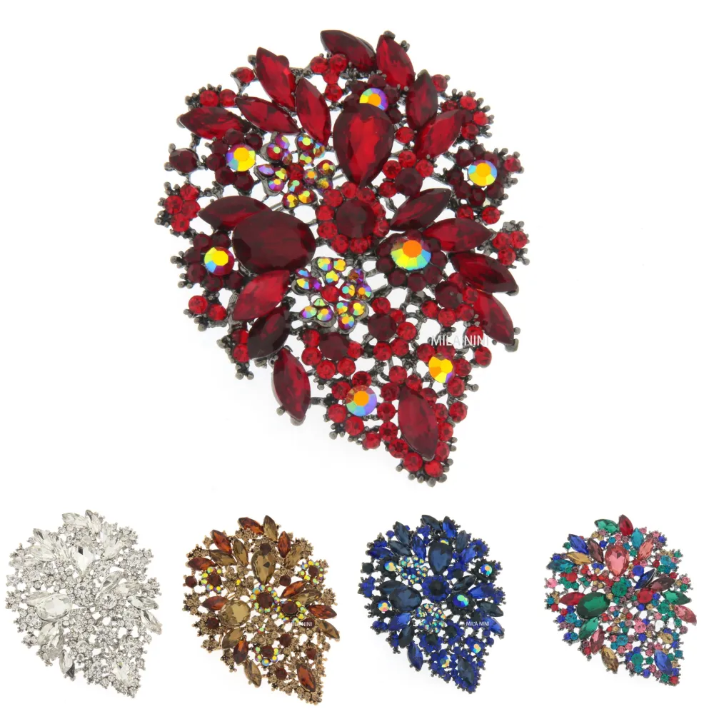 Spilla Grossa con Pietre Colorate - SPM-6604