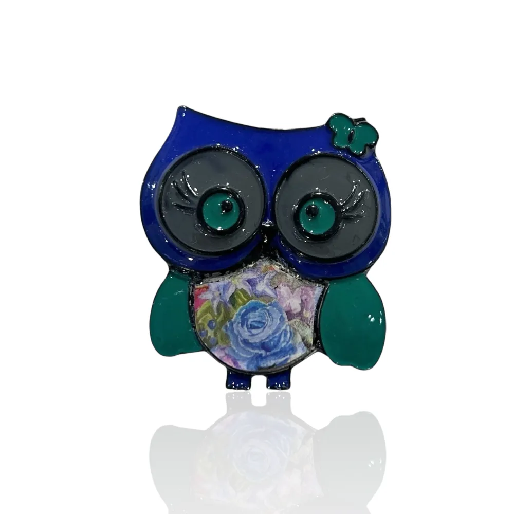 Gufo  -Spilla con Zirconia - SPM-781-11