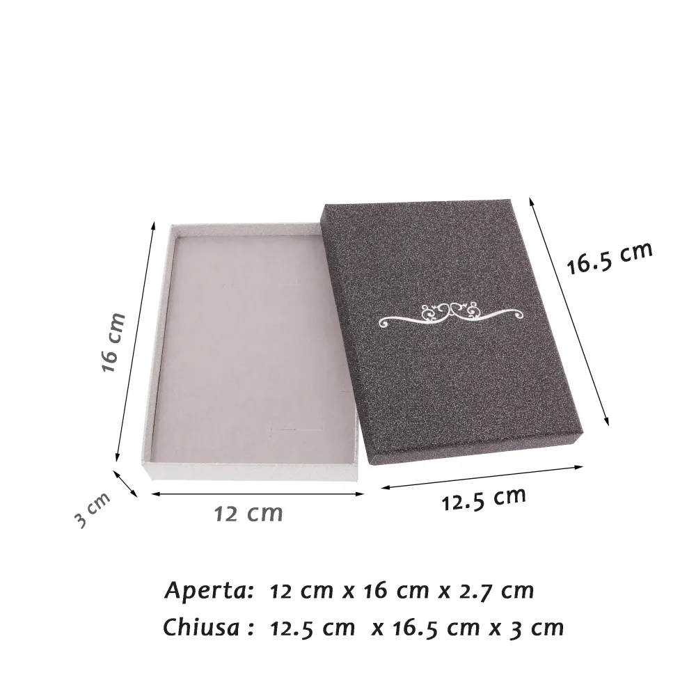 ST-Rettangolare 12,5x16,5x3cm 2525- Scatola Regalo Satinato - ST-Rettangolare 2525- Scatola da Regalo Satinata