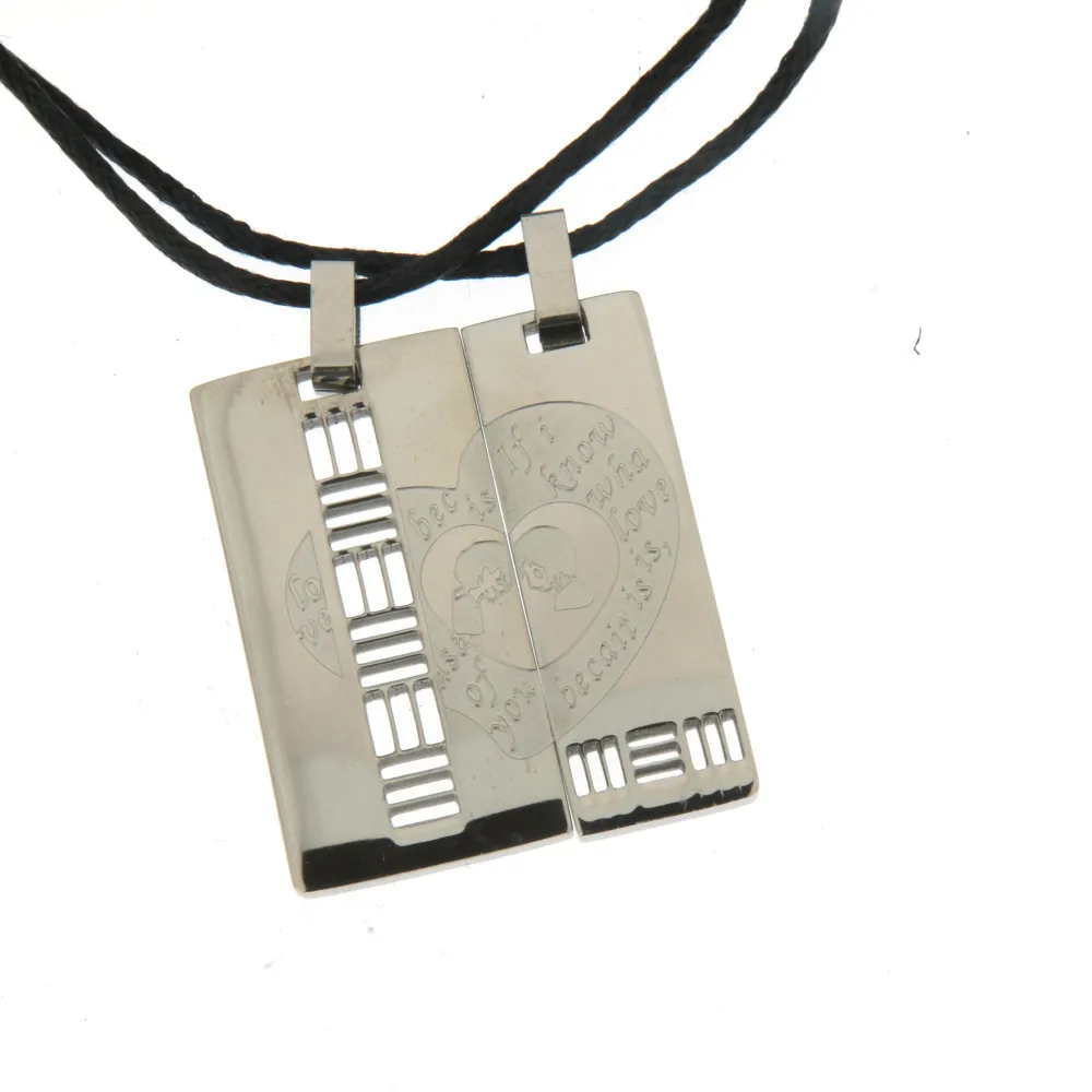 Targhet Cuore - Collana Doppia Acciaio - Targhet Cuore - Collana Doppia Acciaio (Acciaio)