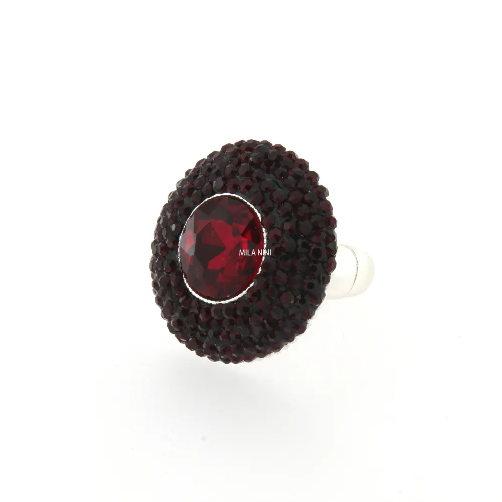 Tondo Pietra - Anello Elastico - Tondo Pietra - Anello Elastico (Argento)
