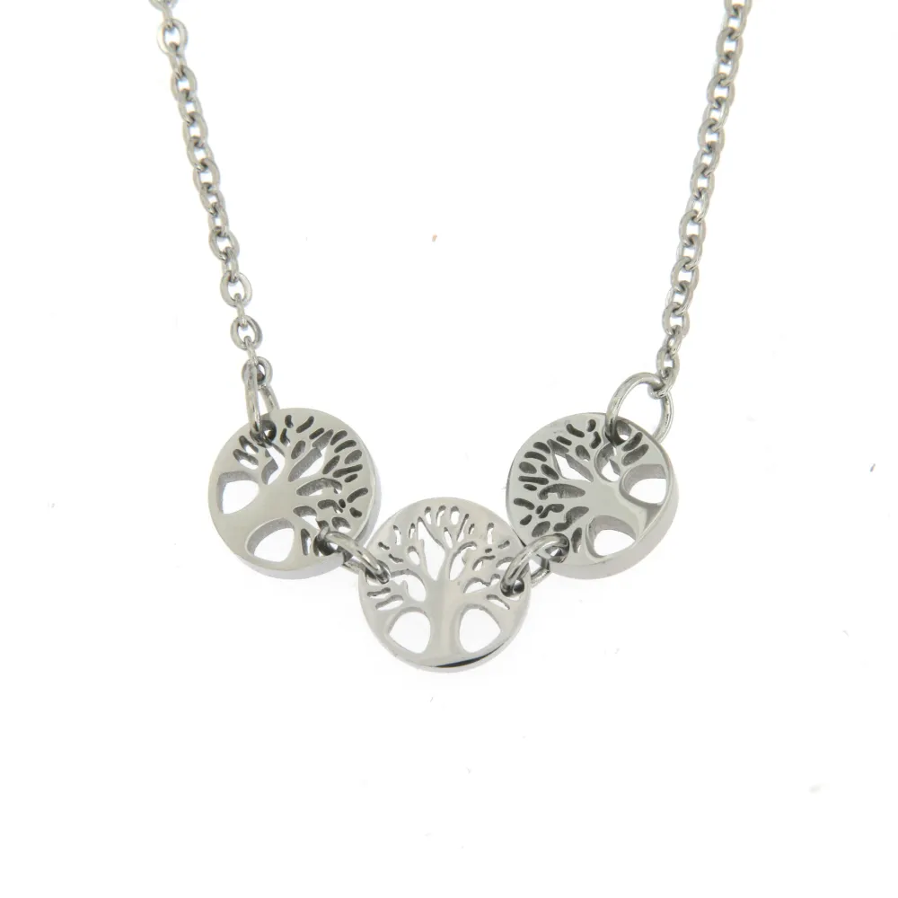 Cinque AdV 3217 - Collana Corta in Acciaio - Tre AdV 3217 - Collana Corta in Acciaio