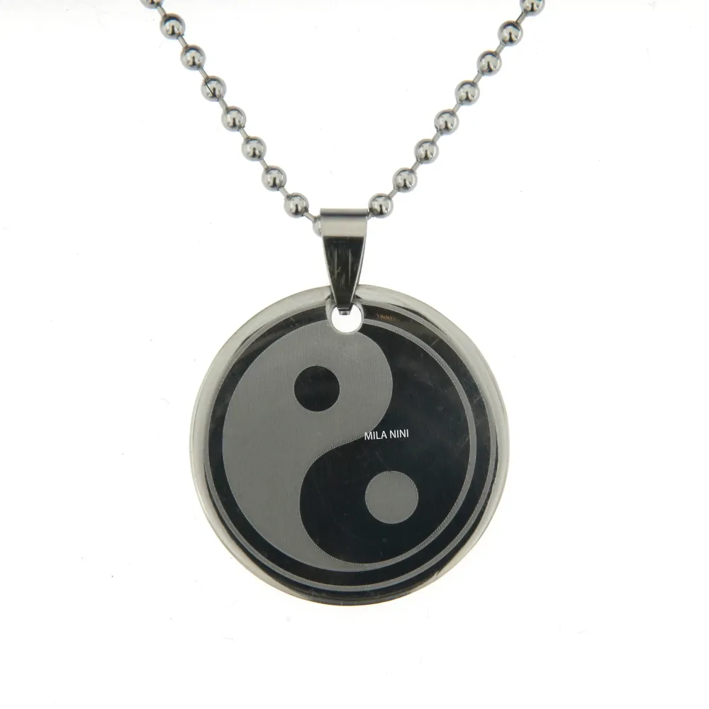 [Ying Yang - Collana Corta con catena Unisex] Ying Yang - Collana Corta con catena Unisex - Ying Yang - Collana Corta con catena Unisex