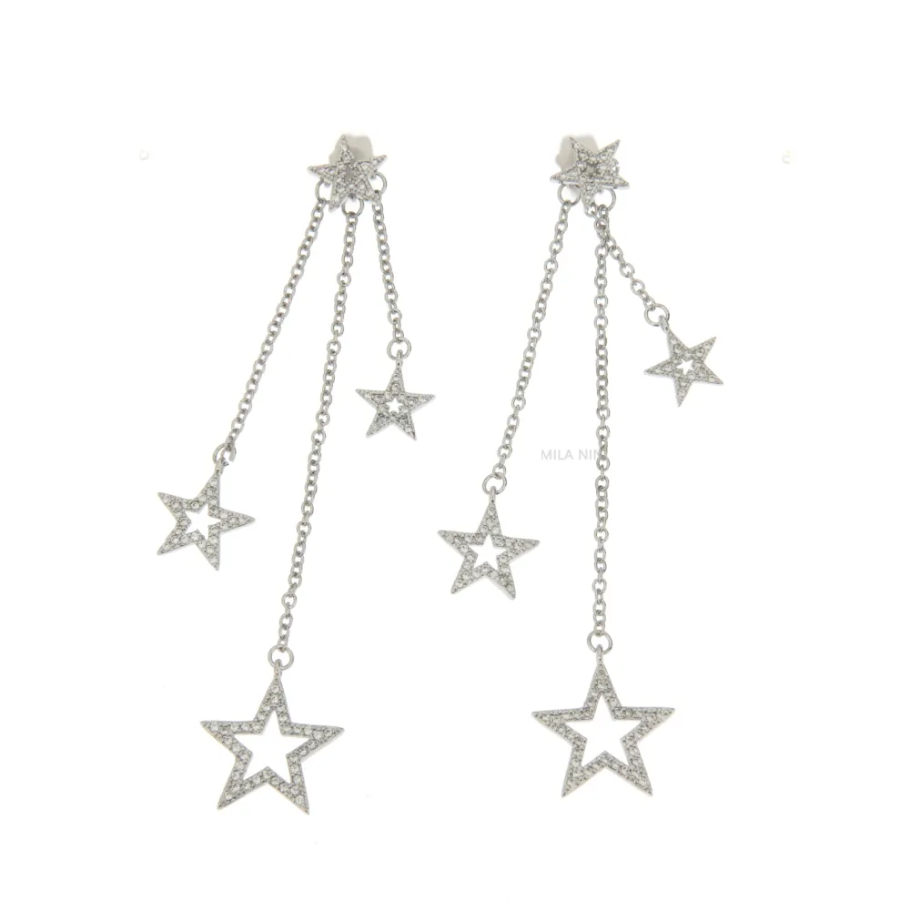 [ZOMP Stelle Multiple - Orecchini Cubic Zirconia] ZOMP Stelle Multiple - Orecchini Cubic Zirconia - ZOMP Stelle Multiple - Orecchini Cubic Zirconia