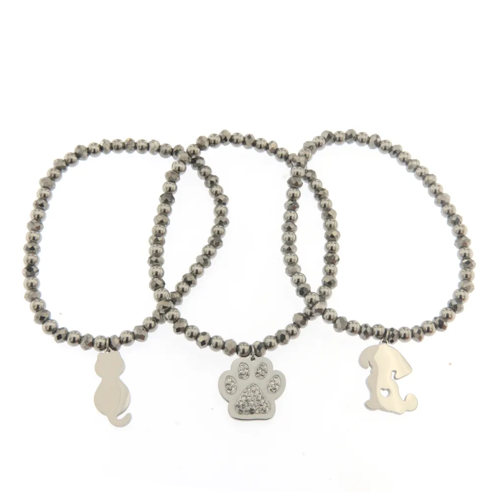 Bracciale Tris in Acciaio - Zampa  - Bracciale Tris Acciaio